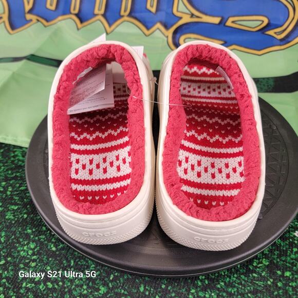 Crocs Unisex Classic Cozzzy Holiday Fuzzy Sandal Slippers Slide Sz 7M/9W main image 5